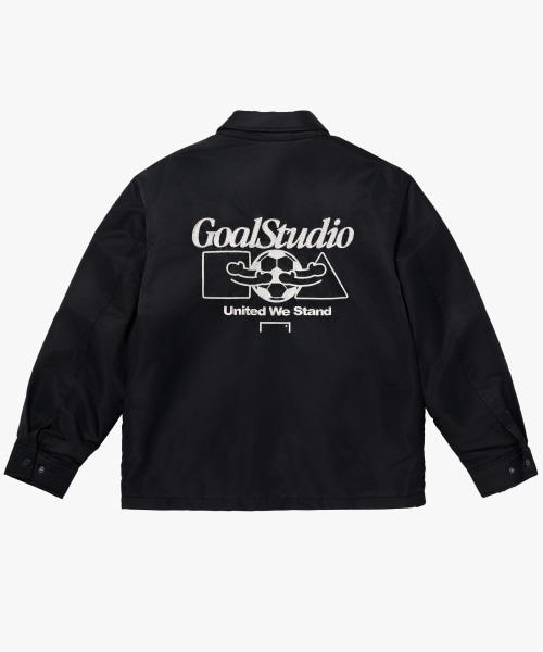 Goalstudio Embroidery Padded Shirt Jacket-Black