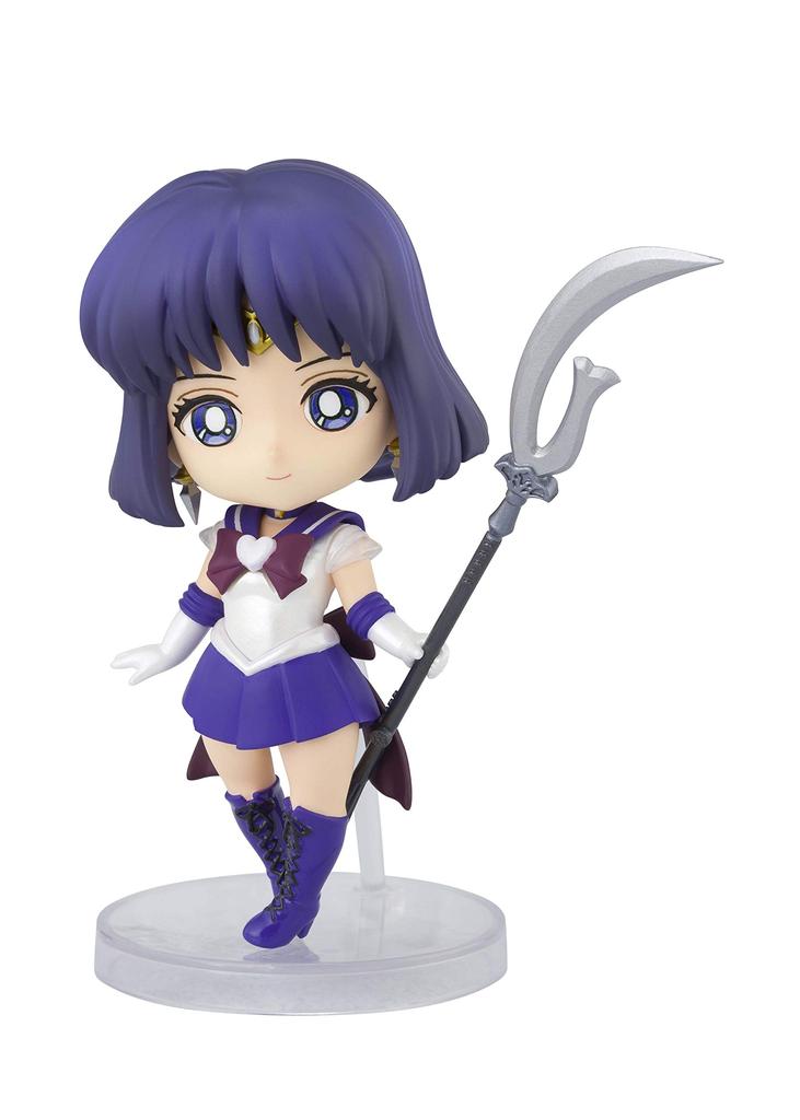 TAMASHII NATIONS Figuarts mini Sailor Moon Super Sailor Saturn Approximately 80mm painted movable figure -Eternal edition- PVC&ABS