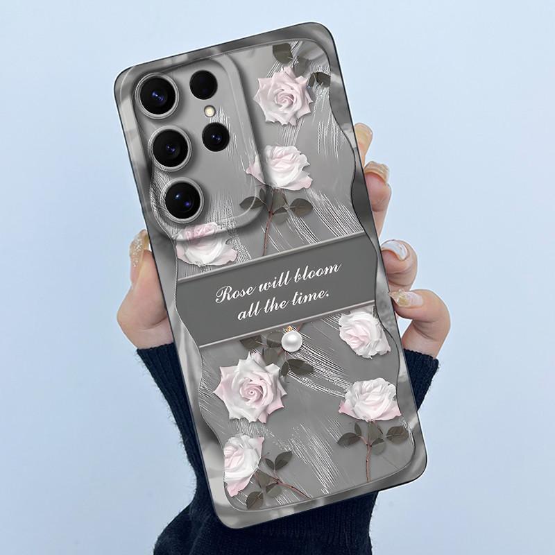 For Samsung Galaxy S26 Ultra Case Samsung Galaxy S26 Plus S26 Ultra Cover Bumper Oil Painting Flower Shockproof Silicone Cases
