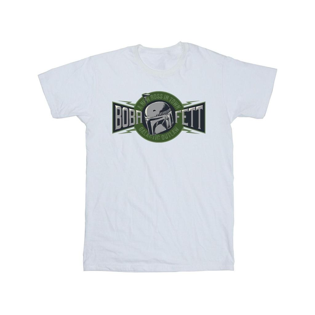 Star Wars: The Book Of Boba Fett Mens New Outlaw Boss T-Shirt