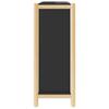 Shoe Cabinet Black 57.5 X 33 X 80 Cm Particleboard