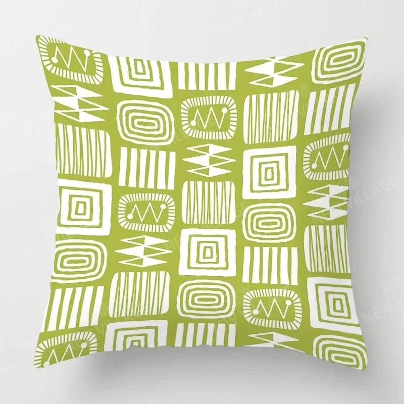 Nordic Fall Home Decor Autumn Throw Pillow Case Sofa Cushion Cover Modern Geometry