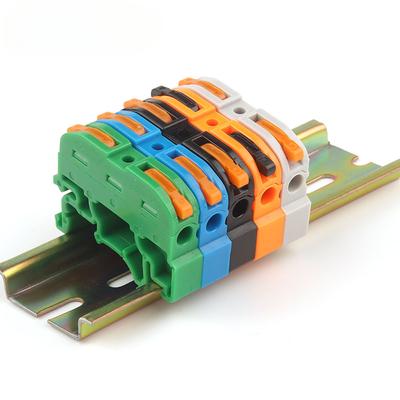 1 Stück Schienen-Schnellklemmenblock mit Drahtanschluss