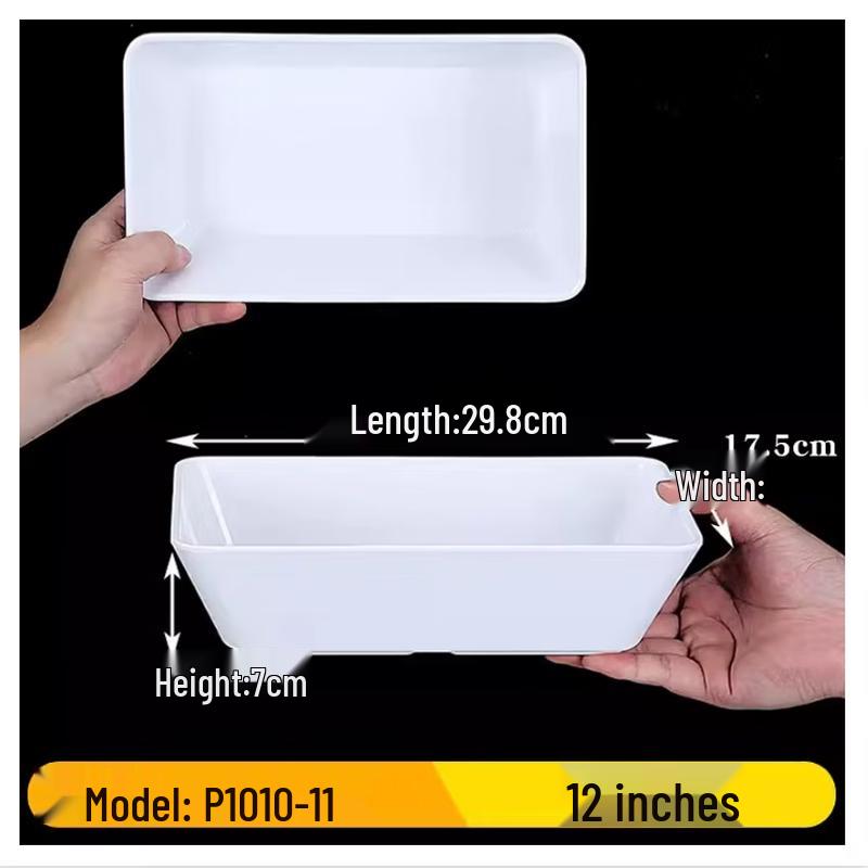 Melamin-Präsentiertablett für gekochte Speisen