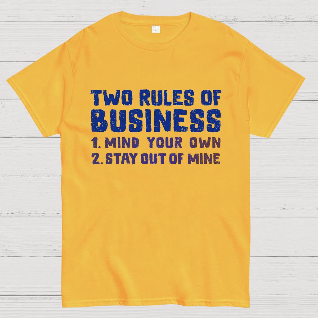 Two Rules of Business Cotton Summer Casual Cool Loose T-Shirt