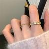 Love Zircon Ring Internet Celebrity Temperament Open Index Finger Ring Versatile Personality Ring
