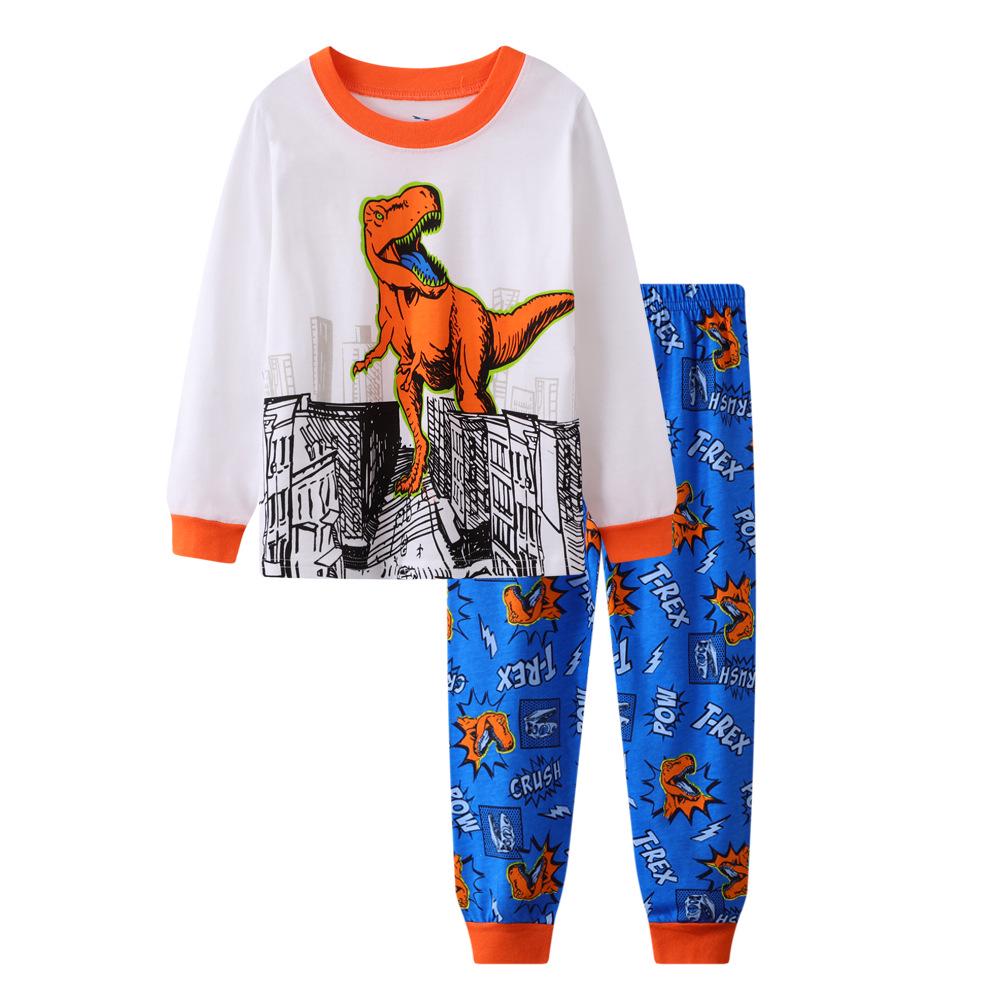 2025 Dinosaur Pattern Kids Homewear Set - Children's Clothing
