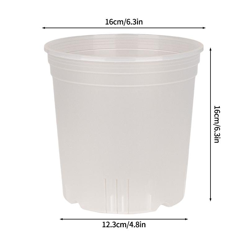 Transparent Gallon Flowerpot Plastic Planters Household Balcony Potted Plant Pot Root Control Breathable Seedling Nursery Pot