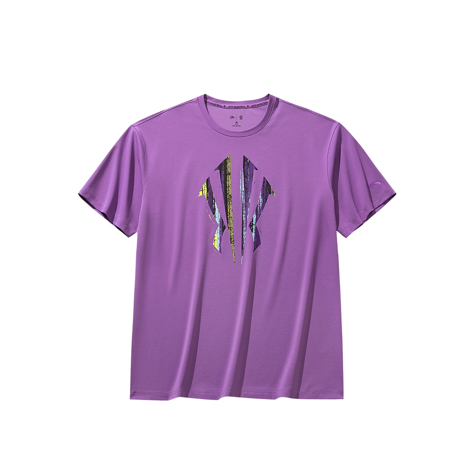 

Anta Loose Ice Silk Basketball Geometric Round Neck T-Shirt Unisex Tops 172621109-2 XS