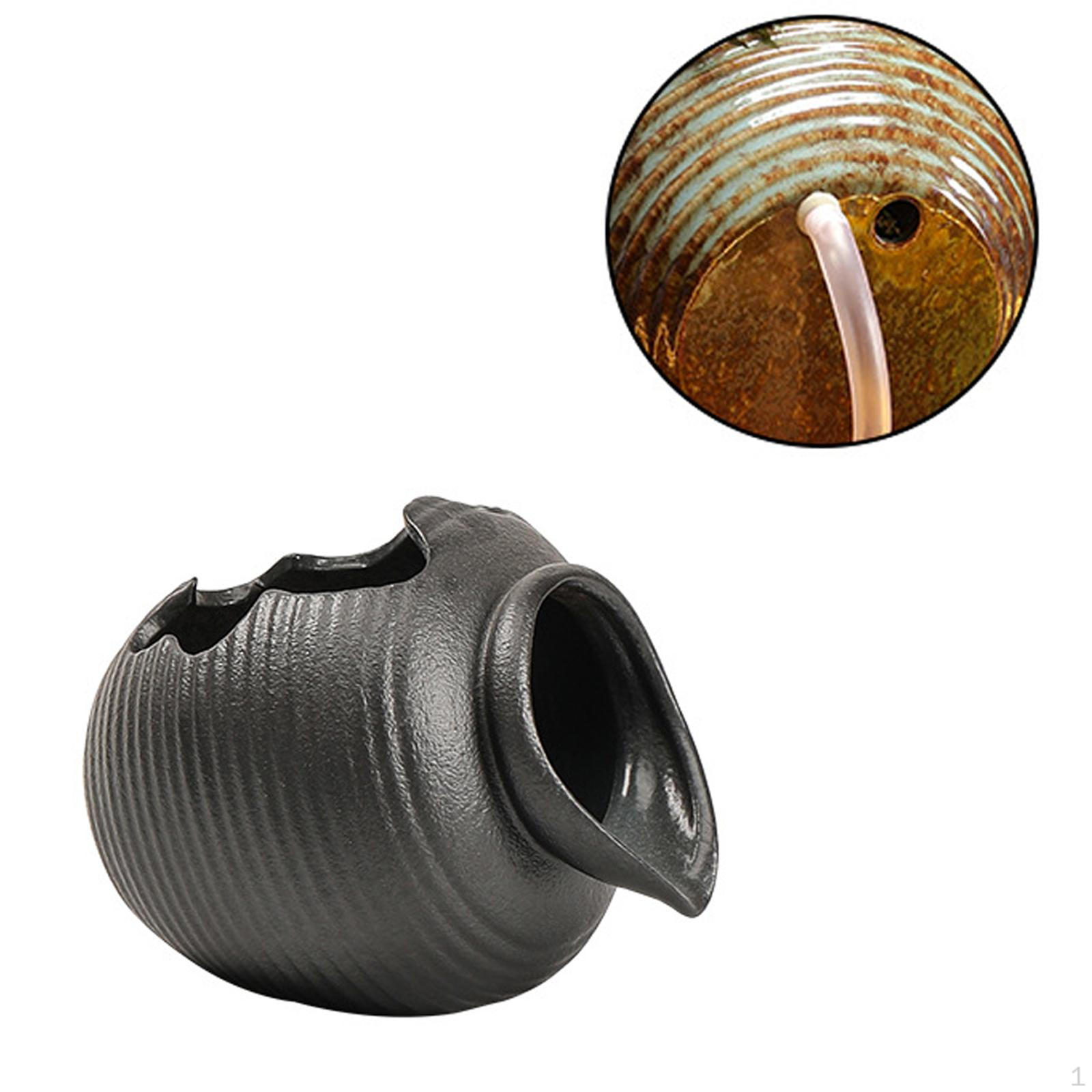 

Керамический циркулирующий фонтанчик 4x3,7x3,5 дюйма, открытый резервуар для воды, декоративный для внутреннего и наружного использования Style B