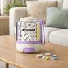 Large Capacity 4 Grids Pill Organizer Press Type Daily Pill Dispenser  Office