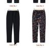Women's High-Waist Fleece-Lined Lambswool Cotton Pants for Winter