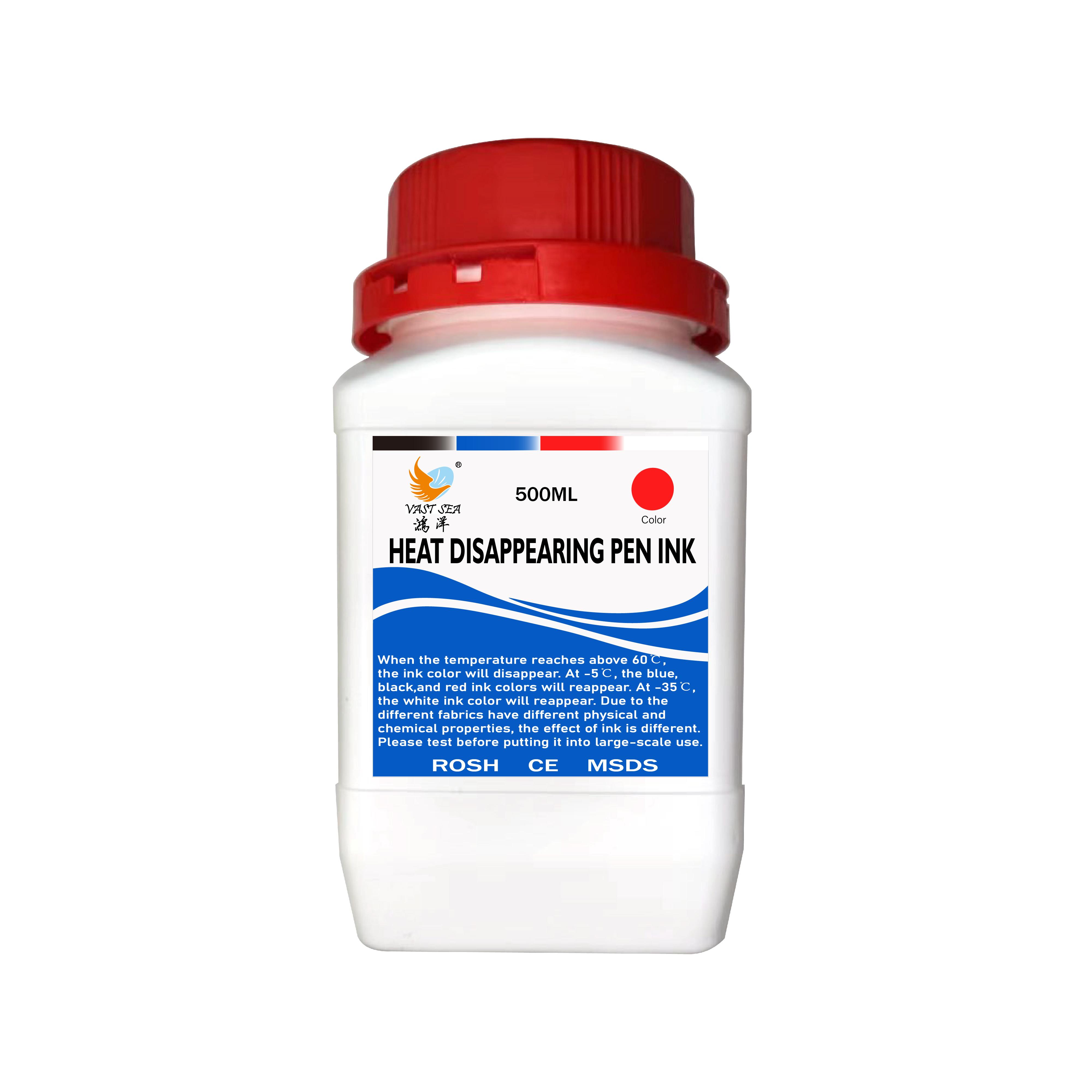 VAST SEA Factory Sell Stock High Temperature Textile Marker Erasable Marking INK чёрный
