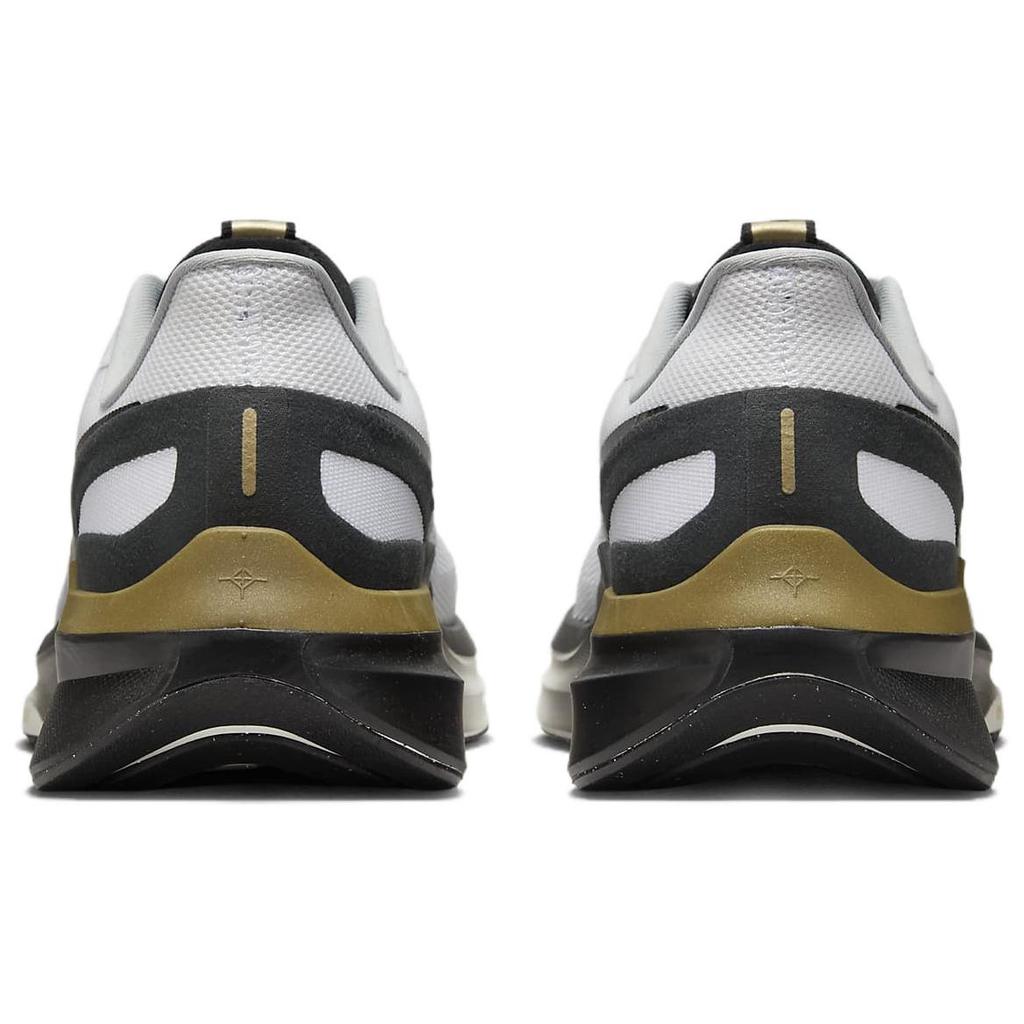 Nike Air Zoom Structure 25 Weiß Metallisches Gold Schwarz Herren Sneaker Hellgrau HQ3660-100