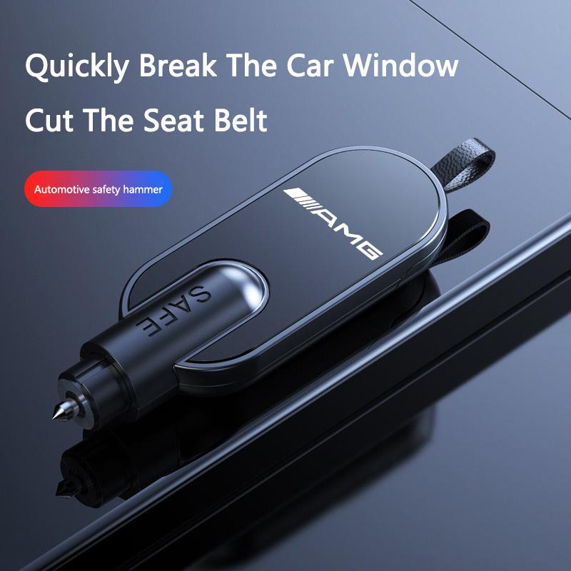 TEP3 Mercedes Benz 2 in1 Car Emergency Hammer Window Breaker SeatBelt Cutter Auto Window Escape Safety Hammer Life-saving Rescue Tool