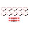 10 Sätze Inline-Sicherungshalter Kabelbaum Sicherungshalter ATC ATO Inline Automobil-Sicherungshalter (18AWG 10A)