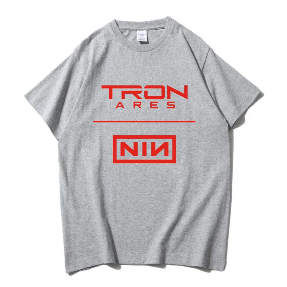 Nine Inch Nails Tron Ares T-shirt Rock Band Album Printing Tshirts Cotton Loose Casual Fashion Tee-shirt Graphic Print Tees