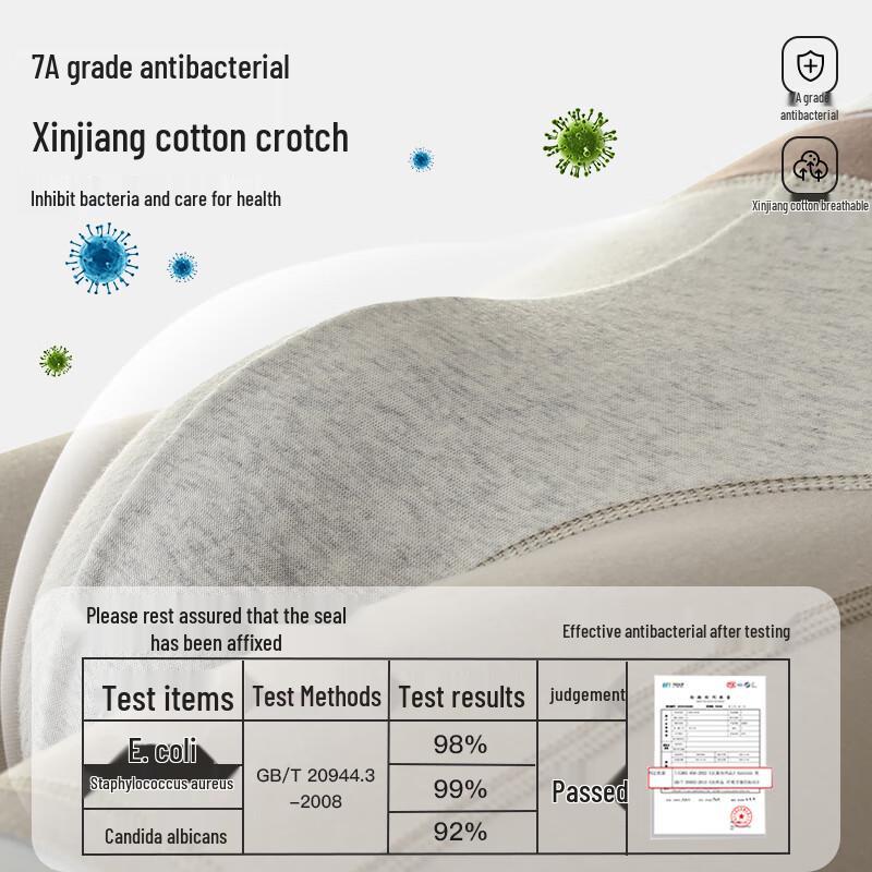 Men's Anti-Chafe Cotton Boxer Briefs