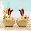 Balloon Style Fat Rabbit Ornament, Resin Statue Art Craft Easter Decor, For Bookshelf Home Living Room Office Cabinet D
