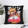 Chainsaw Man Anime Pochita Square Pillow Cases Cushion Covers Polyester Decorative Pillowcase For Bed 18"