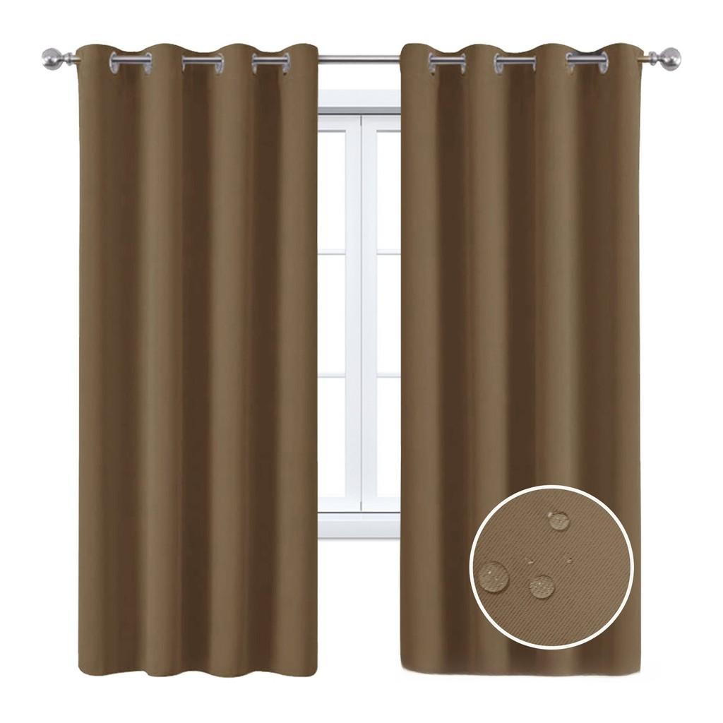 Solid Color Curtains With Insulation And Shading Design For Daily Household Use