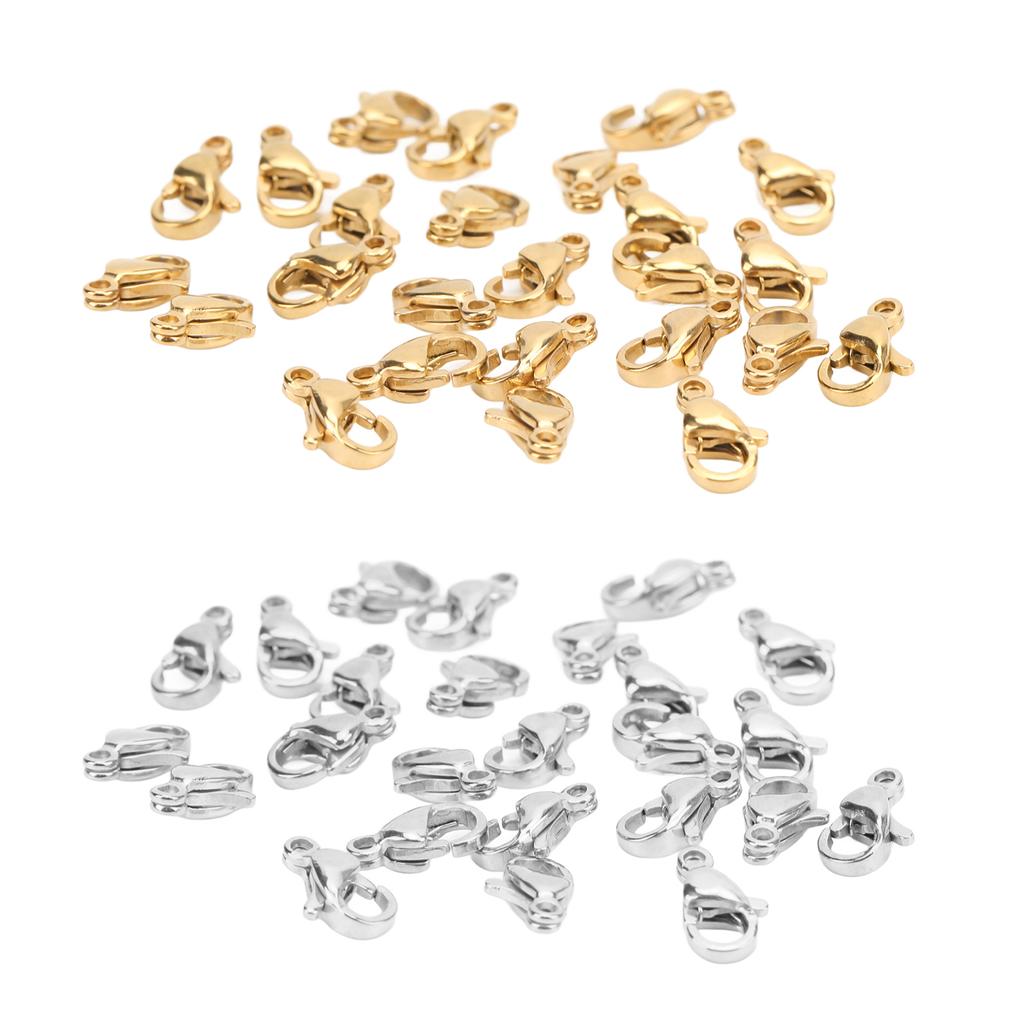 25 szt. Zapięcia homara ze stali nierdzewnej klipsy homara dla DIY bransoletki naszyjnik tworzenia biżuterii 9x