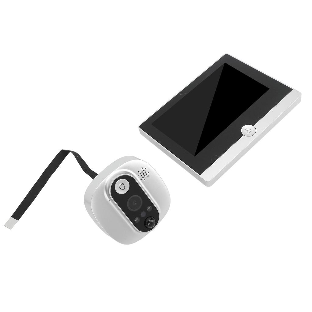 Wireless Video Doorbell Camera with 4.3 Inch Color LCD Monitor WiFi Smart Motion Detection Video