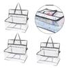Large Clothes Storage Bags, Clear 55 L PVC Linen Bag with Carry Handles for Blankets, Bedding, Shelf Storage, Home Use and Room Moves