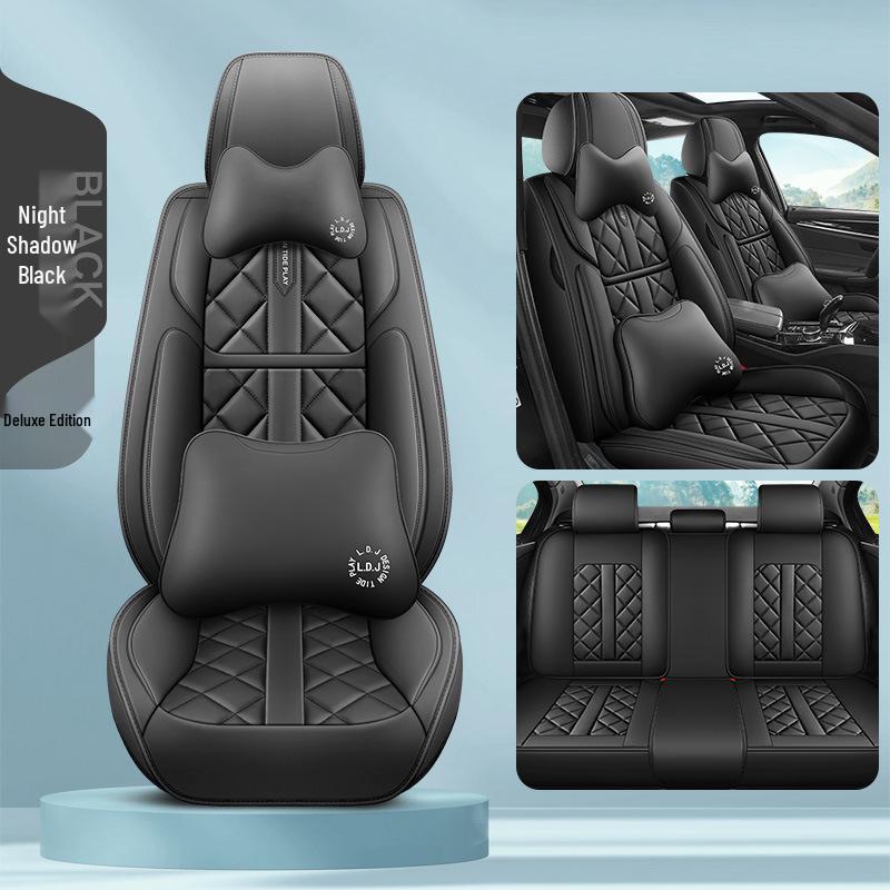 Faux Leather Car Seat Covers for Bluebird Sylphy Classic, Qashqai, Tiida Sun
