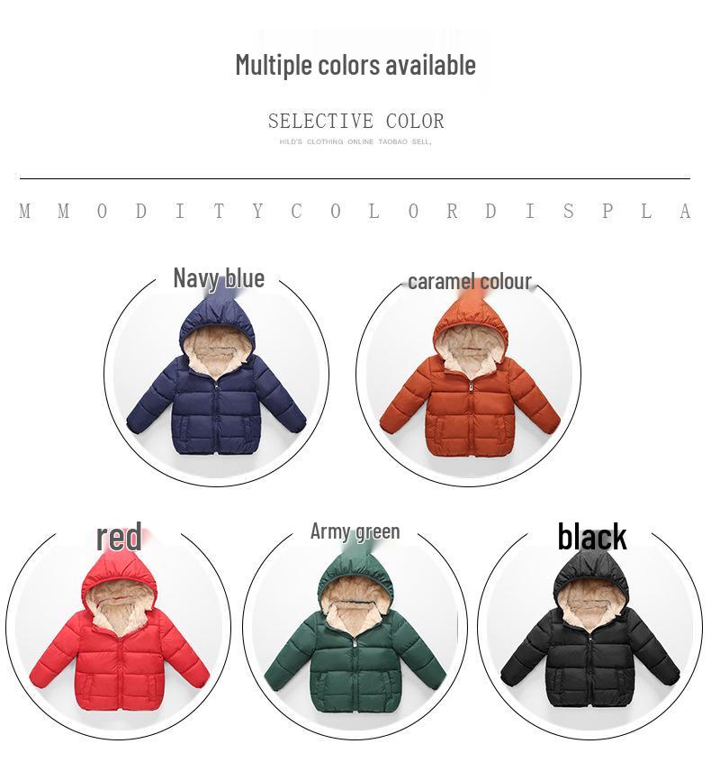 Children's Lambswool Cotton Jacket with Velvet Lining - Winter 2026 Style for Boys and Girls