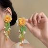 Exaggerated Flower Dangle Earrings Sweet Petals Stud Earrings Fashion Beach Earrings  Party