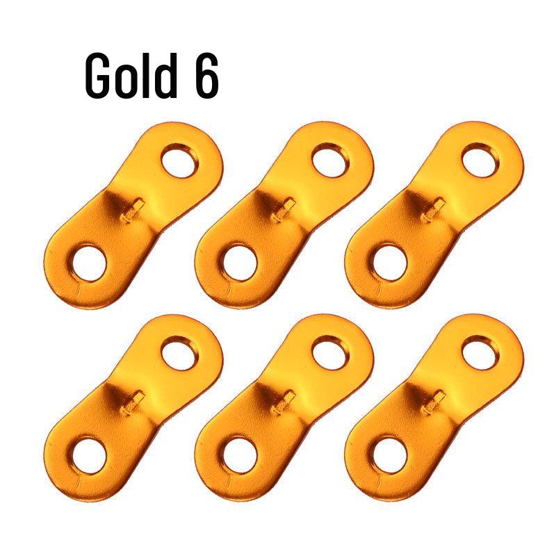 Double-Eye Fixed Outdoor Aluminum Alloy Tent and Canopy Rope Buckle