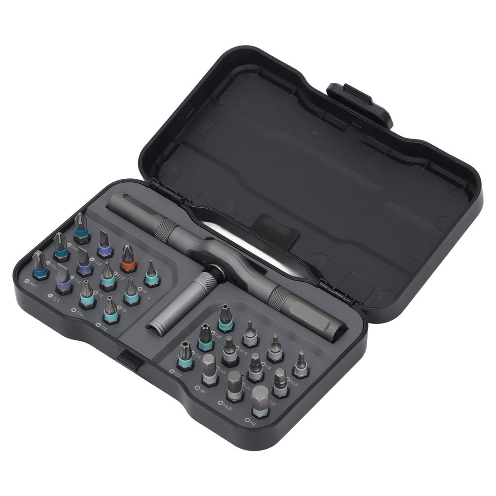 Ratchet Screwdriver Set 24 Bits Multi Functional Ratcheting Screwdriver Set for Repair Maintenance