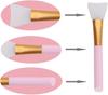 Silicone Facial Mask Brush Hairless Facial Mask Brush Mini Manual Silicone Facial Scrub Facial Massage Brush Applicator Tool