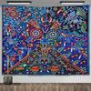 Mexico Mexican Mayan Tribal Art Tapestry Wall Hanging Ethnic Paintings Psychedelic Aesthetic Background Cloth Home Decorations