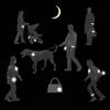 10x Personalized Outdoor Sport Keyrings Reflective Stars Safe Reflector Keychain
