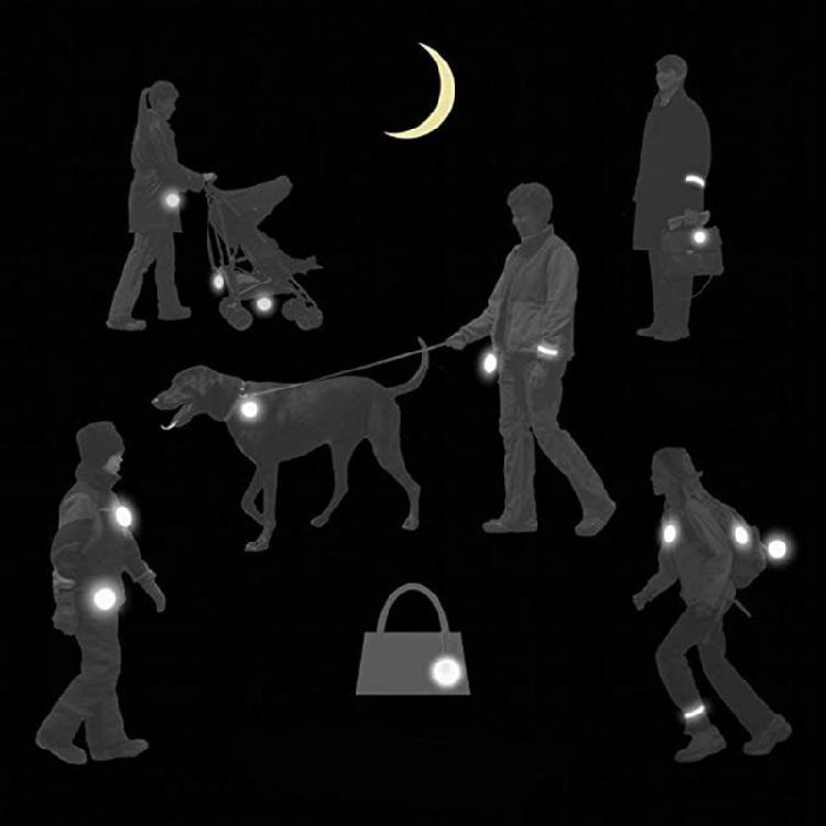 10x Personalized Outdoor Sport Keyrings Reflective Stars Safe Reflector Keychain