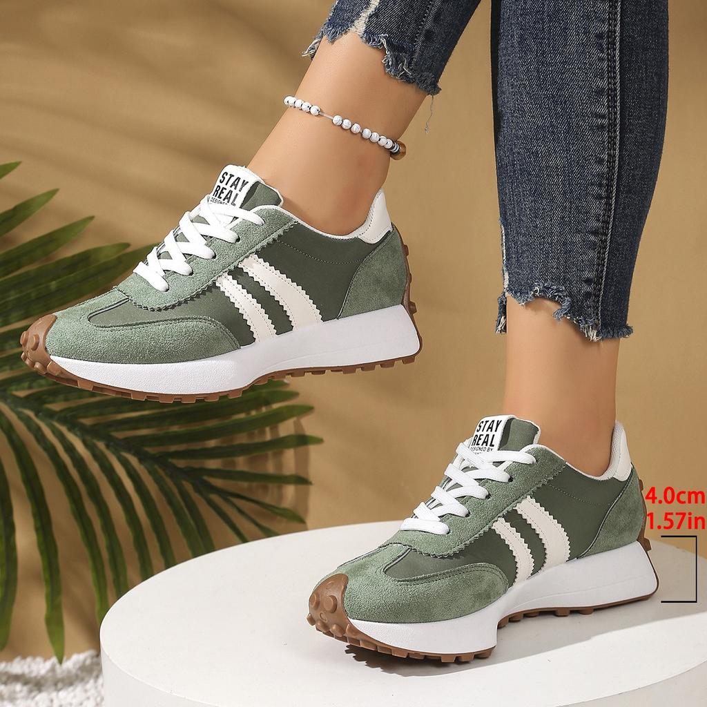 Ladies' Shoes, Thick Soled Shoes, Non Slip Shoes, Breathable Shoes, Casual Shoes, Low Cut Sports Shoes, Suitable for All Seasons, Wear-resistant