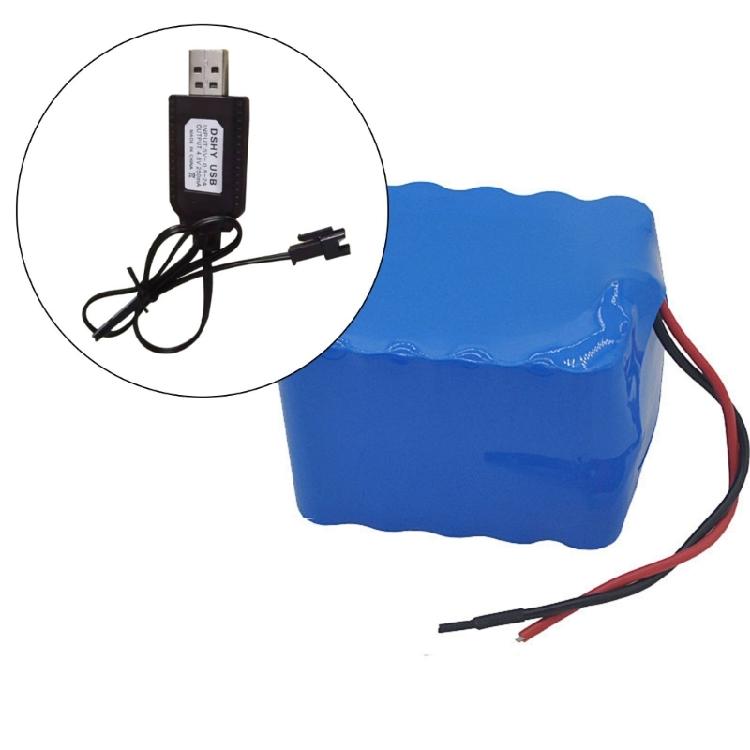 Pair Of 4.8V USB Charging Cable for SM2.0 2P Plug with Protective Circuit Board for NiMH and NiCd Battery Powereds Toys