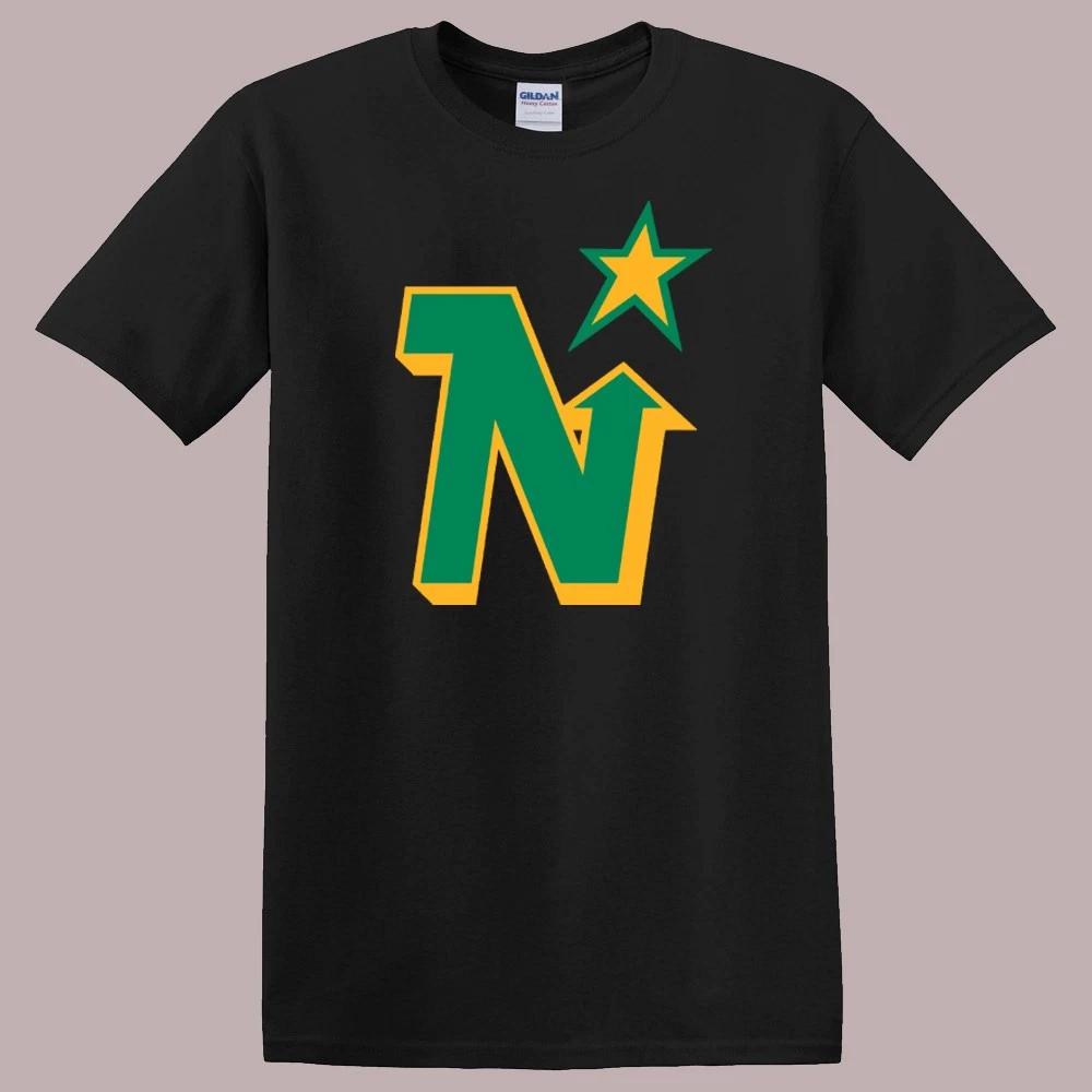 Minnesota North Stars Defunct Hockey Team Throwback Black Size S-5XL M