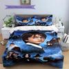 Magic School Story Pattern Bedding Quilt Set Quilt Cover Pillowcase Home Decoration Gift (1 * duvet cover + 2 * pillowcase, without core)