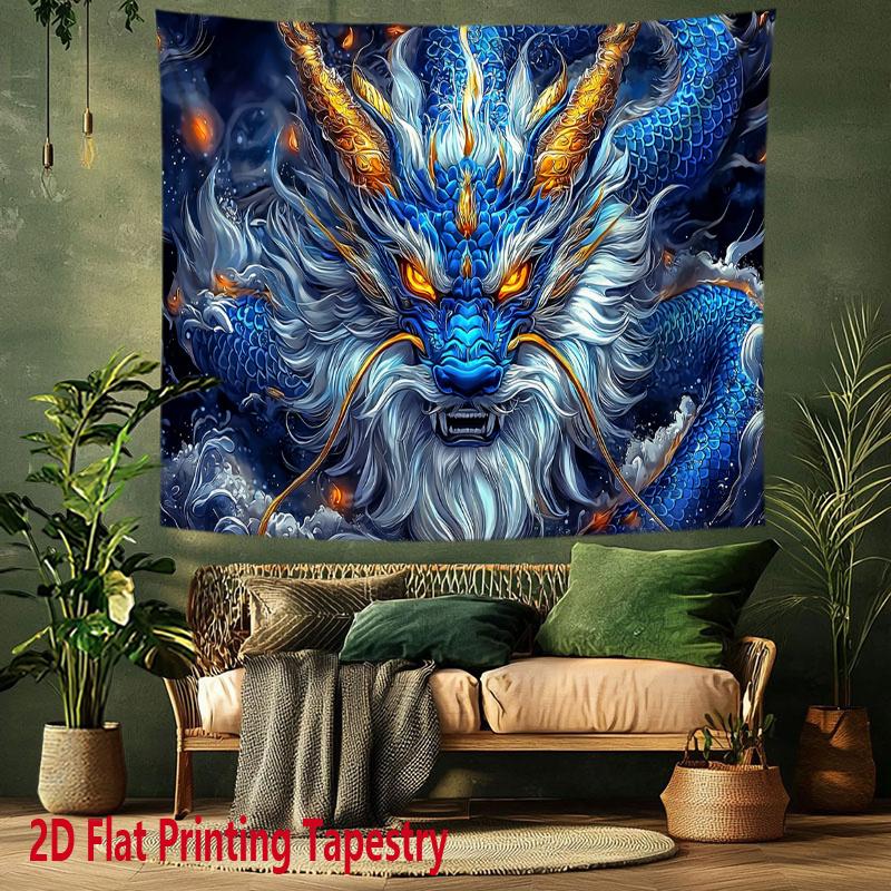 Fantasy of the Eastern Dragon Digital printing polyester wall tapestry suitable for use living rooms bedrooms offices bars party