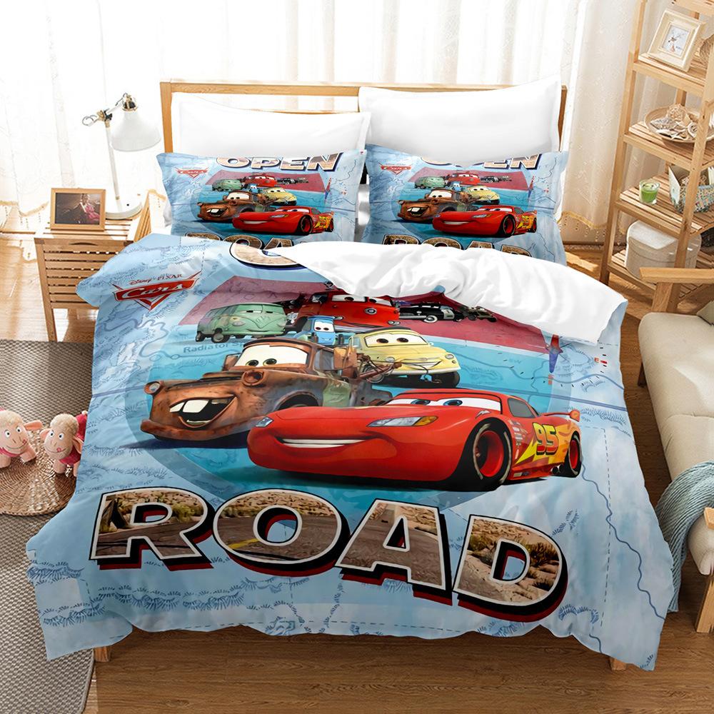 Cars 3D Digital Printing Three-Piece Set