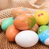 1/10x Wooden Simulation Egg DIY Creative Art Made Unfinished Painted Eggs Party Festival Decoration Children Educational Toys