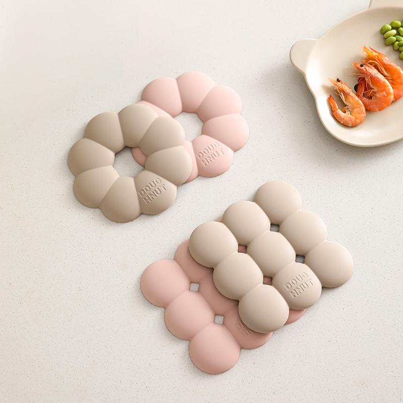 Pad Gros de Silicon pentru Izolare Termică, Suport pentru Vase, Covoraș de Masă, Covoraș Anti-opărire, Covoraș de Masă Rezistent la Temperaturi Înalte, Suport de Pahar Antiderapant