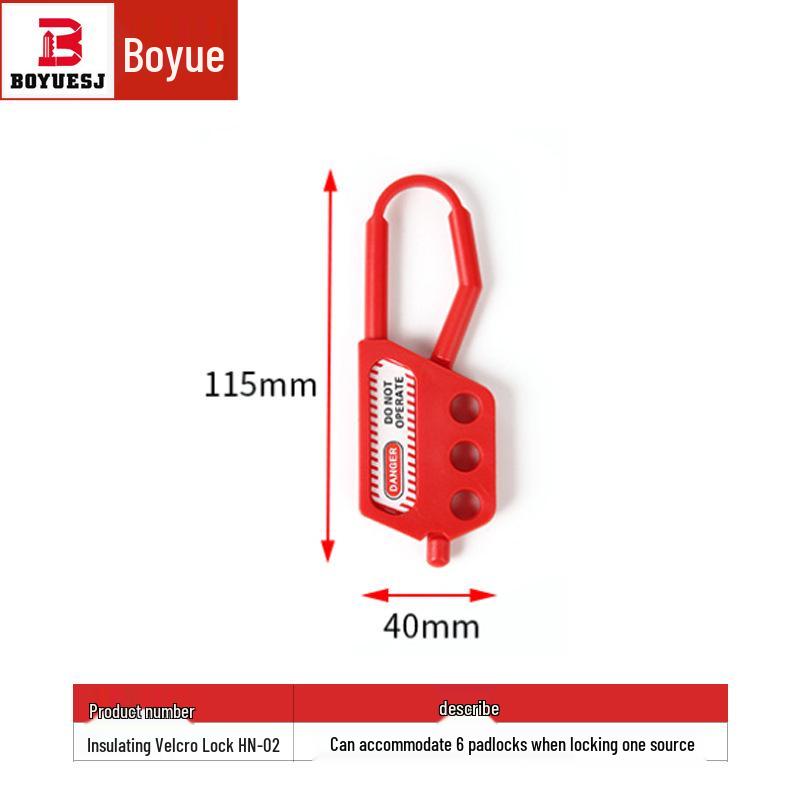 Insulated Nylon 4-Hole Electrical Safety Lock for Industrial Equipment