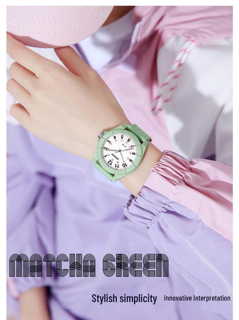 SANDA Unisex Luminous Korean Style Nurse Watch: Lightweight, Thin, Waterproof, Large Dial Quartz Watch for Teens