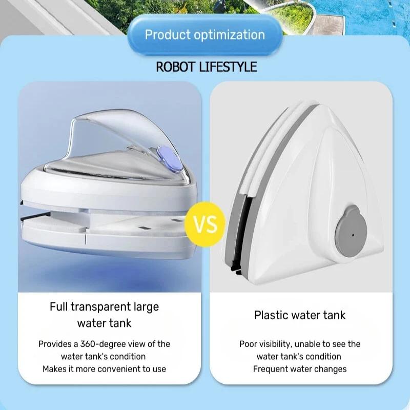 Magnetic Window Glass Cleaner Household Double-sided Special Anti Fall Class 3-35mm Adjustable Window Clean Tool for Home Office