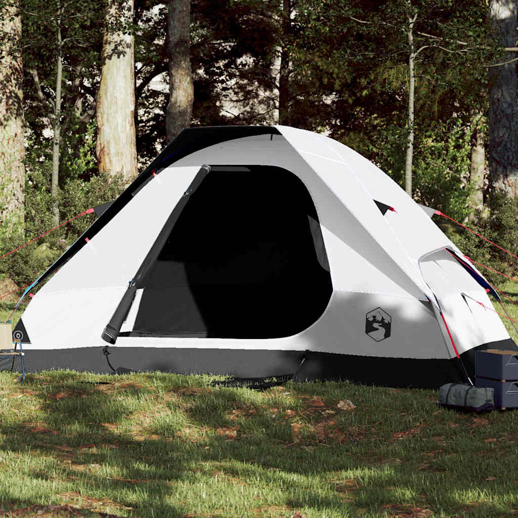 Dome Family Tent for 6 Persons White Blackout Waterproof