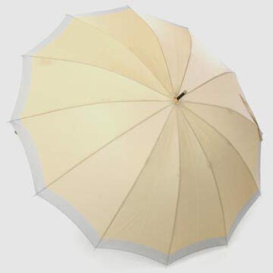Makita Shoten Rain Long carbon fiber Manual Made in 33722112 Women's Umbrella, Umbrella, Umbrella, SCENE, Beige/Blue, 12-rib frame, opening, Japan,